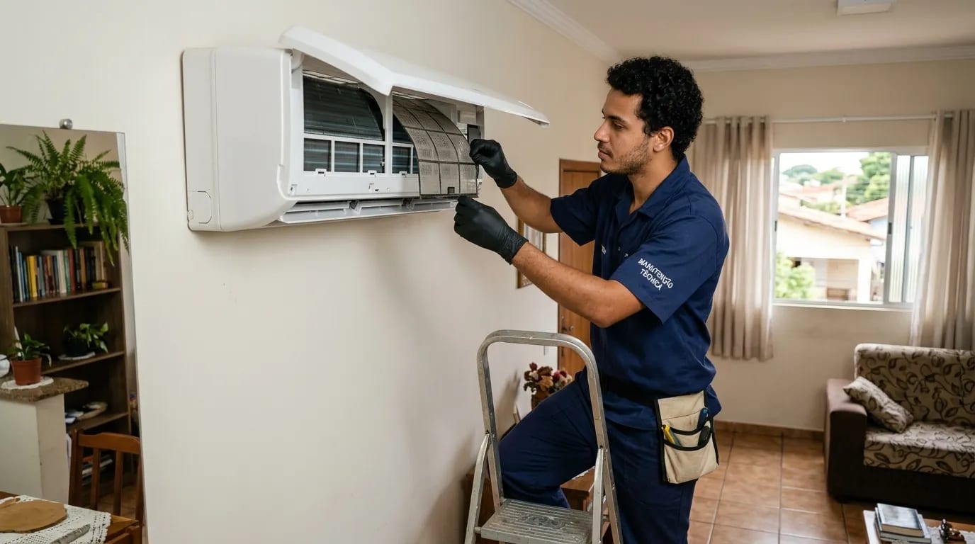 Manutenção do split em Bauru‑SP